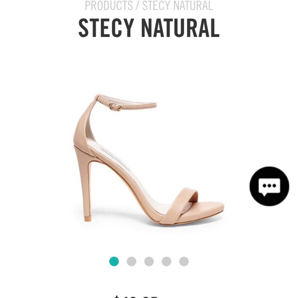 Steve Madden Stecy Natural/Nude Stiletto Sandal